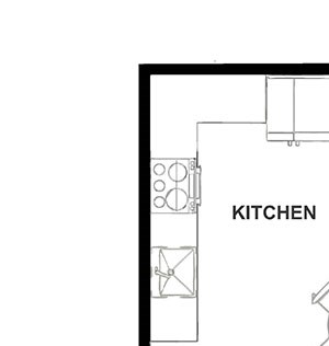 One Bedroom Floor Plan at H16 Apartments